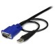 StarTech.com Cavo sottile KVM, VGA, USB, 2 in 1 1,3 m c.a. SVECONUS10