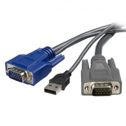 StarTech.com Cavo KVM ultra sottile VGA USB 2 in 1 1,8 m SVUSBVGA6