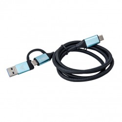i tec C31USBCACBL cavo USB 1 m USB 3.2 Gen 1 3.1 Gen 1 USB C Nero, Blu