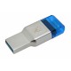 Kingston Technology MobileLite Duo 3C lettore di schede USB 3.2 Gen 1 3.1 Gen 1 Type AType C Blu, Argento FCR ML3C