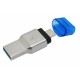 Kingston Technology MobileLite Duo 3C lettore di schede USB 3.2 Gen 1 3.1 Gen 1 Type AType C Blu, Argento FCR ML3C