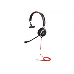 Jabra Evolve 40 Auricolare Cablato A Padiglione Ufficio Nero, Rosso, Argento 14401 09