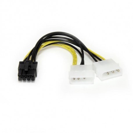 StarTech.com Adattatore cavo di alimentazione LP4 a scheda video PCI Express 8 pin da 15 cm LP4PCIEX8ADP