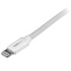 StarTech.com Cavo lungo connettore lightning a 8 pin Apple bianco da 2 m a USB per iPhone iPod iPad USBLT2MW