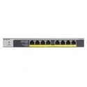 Netgear GS108LP Non gestito Gigabit Ethernet 101001000 Supporto Power over Ethernet PoE 1U Nero, Grigio GS108LP-100EUS