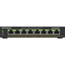 Netgear 8 Port Gigabit Ethernet PoE Plus Switch GS308EP Gestito L2L3 Gigabit Ethernet 101001000 Supporto Power over ...