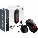 MSI Clutch GM41 Lightweight Wireless mouse Mano destra RF Wireless Ottico 20000 DPI CLUTCH-GM41-WLS