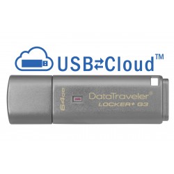 Kingston Technology DataTraveler Locker G3 64GB unit flash USB USB tipo A 3.2 Gen 1 3.1 Gen 1 Argento DTLPG364GB