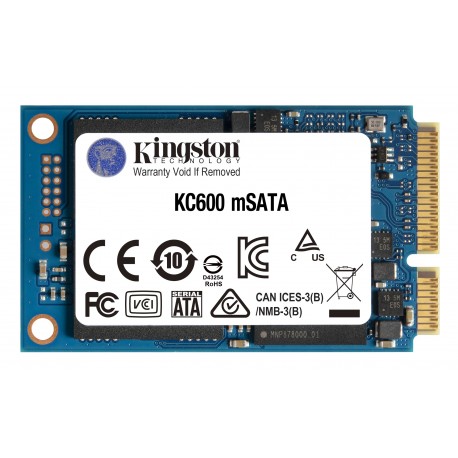 Kingston Technology KC600 mSATA 256 GB Serial ATA III 3D TLC SKC600MS256G