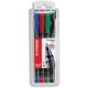 Stabilo OHPen universal permanent, 4 Pack marcatore permanente Tipo di punta Nero, Blu, Verde, Rosso 4 pz 8434