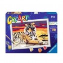 Ravensburger CreArt Majestic Tiger Colore per kit di verniciatura in base ai numeri 289370