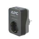 APC PME1WU2B-GR protezione da sovraccarico Nero, Grigio 1 presae AC 230 V