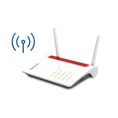 AVM FRITZ Box 6850 LTE router wireless Gigabit Ethernet Dual band 2.4 GHz5 GHz 4G Rosso, Bianco 20002926