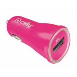 Celly CAR CHARGER 1A USB PINK