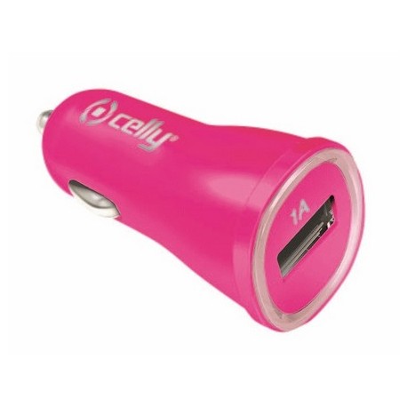 Celly CAR CHARGER 1A USB PINK