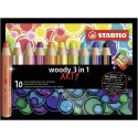 Stabilo woody 3 in 1 Multicolore 10 pz 88010-1-20