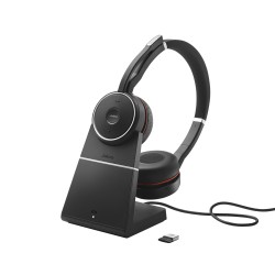 Jabra Evolve 75 UC Stereo Auricolare Con cavo e senza cavo A Padiglione Ufficio Micro USB Bluetooth Nero 7599 838 199