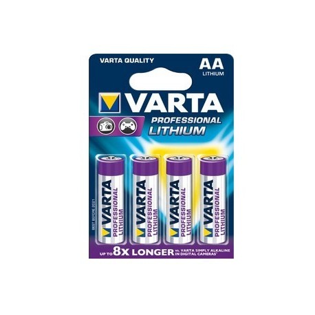 Varta 4x AA Lithium Batteria monouso Stilo AA Litio 6106301404