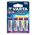 Varta 4x AA Lithium Batteria monouso Stilo AA Litio 6106301404