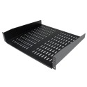 StarTech.com Scaffale cantilever per montaggio a rack universale con fessure 16 2U - Ripiano per armadio server rack fisso ...