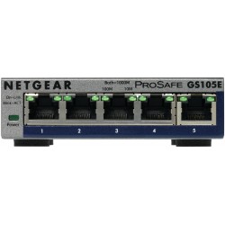 Netgear GS105E 200PES switch di rete Gestito L2L3 Gigabit Ethernet 101001000 Grigio