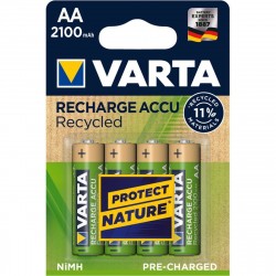 Varta Recycled AA 2100mAh Rechargeable battery Nichel Metallo Idruro NiMH 56816101404