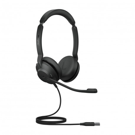 Jabra Evolve2 30, MS Stereo Auricolare Cablato A Padiglione Ufficio USB tipo A Nero 23089 999 979