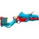 Nerf DinoSquad Tricera blast blaster con alloggiamento per caricamento di 3 dardi, con supporto dardi e design dinosauro ...