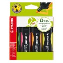 Stabilo GREEN BOSS evidenziatore 4 pz Punta smussata Verde, Arancione, Rosa, Giallo 60704