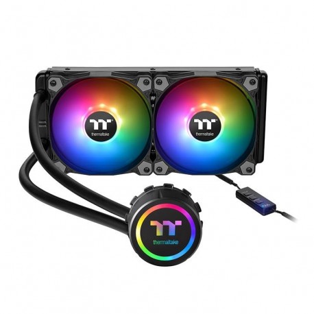 Thermaltake Water 3.0 240 ARGB Sync Processore Raffreddatore di liquidi tutto in uno Nero, Multicolore CL W233 PL12SW A