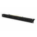 Digitus CAT 3 ISDN Patch Panel, unshielded, black DN-91350-1-B