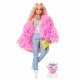 Mattel BARBIE EXTRA PELLICCIA ROSA