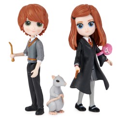 Spin Master Wizarding World Set Amicizia Ron e Ginny Weasley con mascotte, bambole articolate 7.5cm 6061834