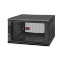 APC NetShelter WX 6U Single Hinged Wall-mount Enclosure 600mm Deep Da parete Nero AR106SH6