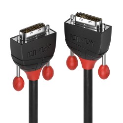 Lindy 36251 cavo DVI 1 m DVI D Nero, Rosso LI 36251