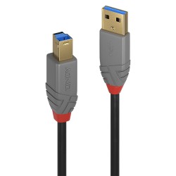 Lindy 36744 cavo USB 5 m USB 3.2 Gen 1 3.1 Gen 1 USB A USB B Nero LI 36744
