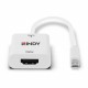 Lindy 41069 cavo e adattatore video Mini DisplayPort HDMI tipo A Standard Bianco