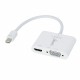 Lindy 41070 cavo e adattatore video Mini DisplayPort HDMI VGA D Sub Bianco