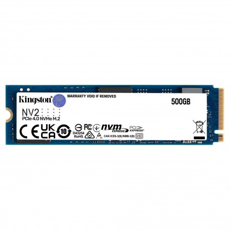 Kingston Technology NV2 M.2 500 GB PCI Express 4.0 NVMe SNV2S500G