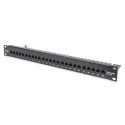 Digitus CAT 3 ISDN Patch Panel, unshielded, black DN-91325-1-B