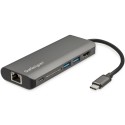 StarTech.com Adattatore USB C multiporta - USB-C a 4K HDMI, 3x USB 3.0 Hub, SDSDHC, GbE, 60W PD - Mini dock portatile - ...