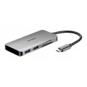 D-Link DUB-M610 replicatore di porte e docking station per notebook Cablato USB 3.2 Gen 1 3.1 Gen 1 Type-C Alluminio, Nero