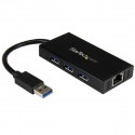 StarTech.com Hub Portatile USB 3.0 con Adattatore NIC Ethernet Gigabit Gbe in alluminio con cavo - UASP ST3300GU3B