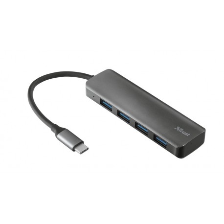 Trust 23328 hub di interfaccia USB 3.2 Gen 1 3.1 Gen 1 Type A 5000 Mbits Grigio