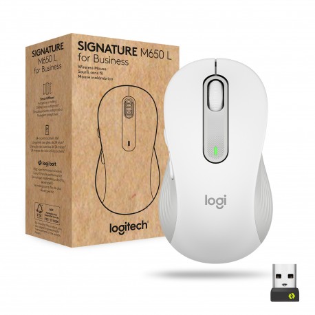 Logitech Signature M650 for Business mouse Mano destra RF senza fili Bluetooth Ottico 4000 DPI 910 006275