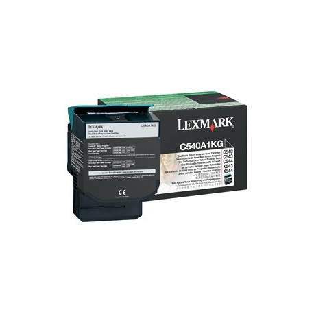 Lexmark C54x, X54x Black Return Programme Toner Cartridge 1K Original Nero C540A1KG