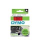 DYMO D1 Standard Etichette Nero su rosso 9mm x 7m S0720720A