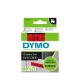 DYMO D1 Standard Etichette Nero su rosso 12mm x 7m S0720570A