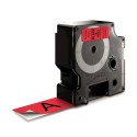 DYMO D1 - Standard Etichette - Nero su rosso - 24mm x 7m S0720970A