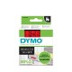DYMO D1 Standard Etichette Nero su rosso 24mm x 7m S0720970A